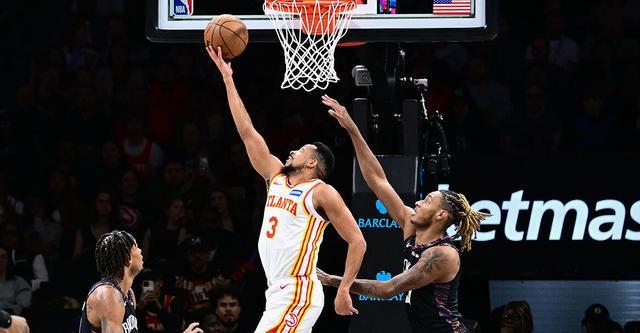 老鹰客场141-107轻取篮网终结连败，四连胜迎战关